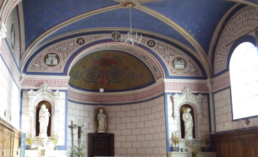 intérieurs décorés de la chapelle