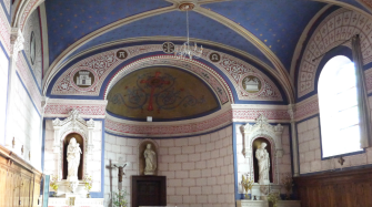 intérieurs décorés de la chapelle